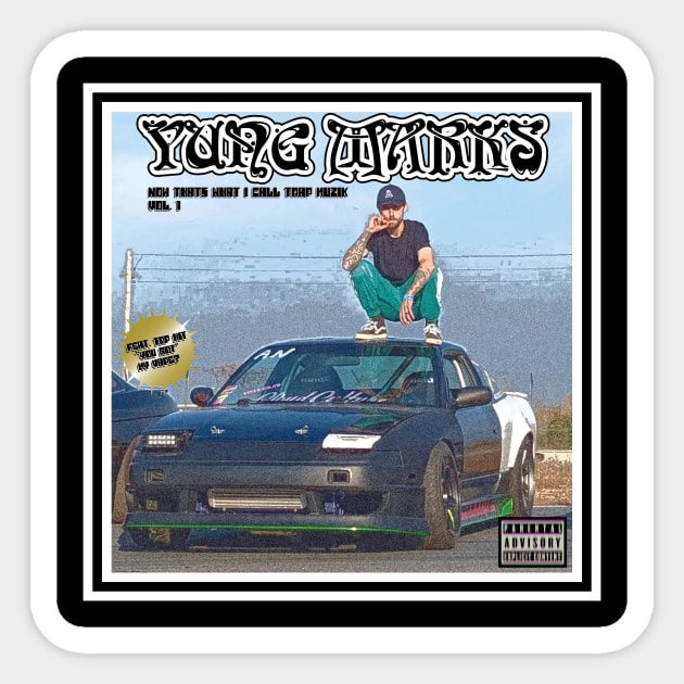 YUNG MARKS Sticker by AwalPerformanceGraphics